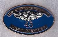 Pin - Longevity - Official USSVI pin-state membership years 45
