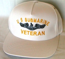 Ball Cap - US Submarine Veteran - White