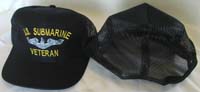 Ball Cap - US Submarine Veteran - navy blue - mesh back