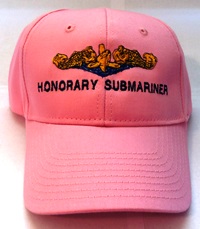 K4K Adult Ball Cap - Pink (Embrodered Gold Dolphins - Honorary Submariner)