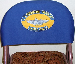 Chair Cover - WWII Submarine Veteran - patch affixed