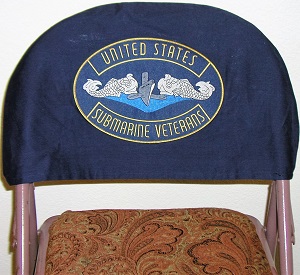 Chair Cover - Submarine Veteran - patch affixed