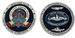 Coin - Holland Club  - Qualified Submarines for over 50 years