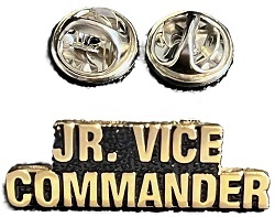 Jr. Vice Commander Pin 1.25 inch clutch back