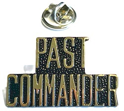 Past Commander Pin 1.25 inch clutch back metal