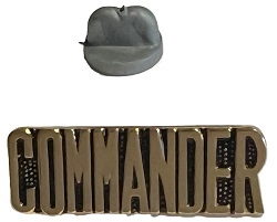 Commander Pin 1.25 inch clutch back metal